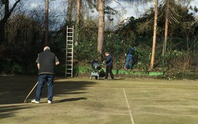 Platzaufbereitung für die Sommersaison 2017