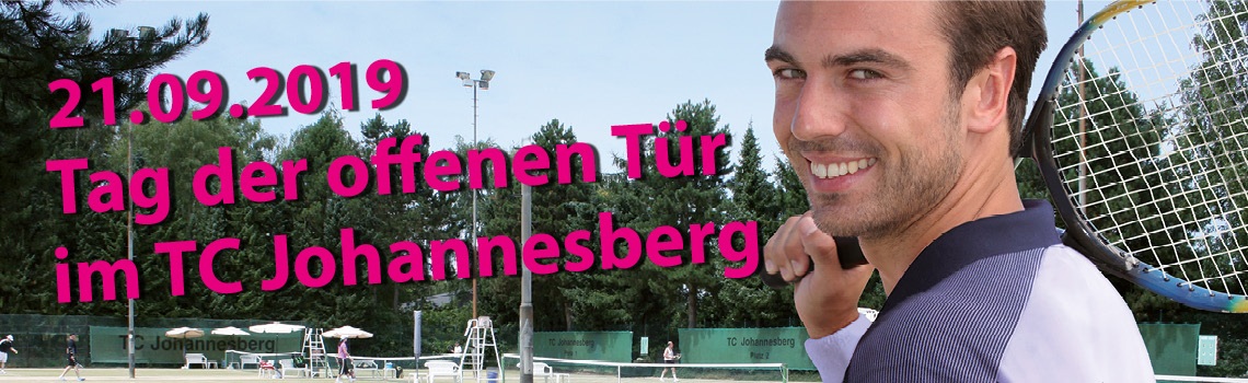 Ankündigung Tag der offenen Tür im Tennisclub Johannesberg in Erkrath